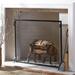 Charlton Home® Anja Single Panel Iron Fireplace Screen Iron in White | 36 H x 50 W x 4 D in | Wayfair E28260BB72C94CA7A175243CEA74B639