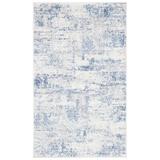 Blue/White 26 x 0.43 in Indoor Area Rug - Highland Dunes Grandview Abstract Blue/Ivory Area Rug | 26 W x 0.43 D in | Wayfair