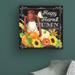 August Grove® Harvest Greetings IV by Jane Maday - Wrapped Canvas Graphic Art Print Canvas, Wood in Black/Gray/Green | 14 H x 14 W x 2 D in | Wayfair