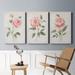 Red Barrel Studio® Grandiflora I - 3 Piece Wrapped Canvas Painting Print Set Canvas in Blue/Green/Indigo | 24 W x 1 D in | Wayfair