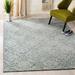 Blue/Gray 96 x 0.63 in Area Rug - Ophelia & Co. Salerna Geometric Handmade Tufted Wool Area Rug Wool | 96 W x 0.63 D in | Wayfair