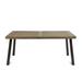 Ivy Bronx Grider Solid Wood Dining Table Wood in Brown/Gray/White | 29.53 H x 68.9 W x 33.07 D in | Outdoor Dining | Wayfair