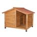 Archie & Oscar™ Hailey Rustic Dog House Wood House in Brown | 39.25 H x 39.25 W x 39.25 D in | Wayfair CA999AA141B7408E86C9C6A207DCDD76