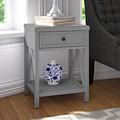 Andover Mills™ Nadeau Wood Nightstand Wood in Gray/Brown | 23 H x 17 W x 15 D in | Wayfair A031C7C8CA2343D498FEA7D00A639864