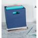 Ebern Designs Solid Fabric Bin Fabric in Blue | 13 H x 13 W x 13 D in | Wayfair 56B2485D983F43A7B38948FB577A50E3