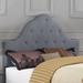 House of Hampton® Nevada Panel Headboard Upholstered/Linen in Gray | 61.5 H x 63.5 W x 2.75 D in | Wayfair 34460F545CBD45DF8B6359CA00532D3E