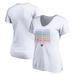 Women's Fanatics Branded White Charlotte Hornets Team City Pride V-Neck T-Shirt
