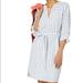 J. Crew Dresses | J Crew Linen Dress Blue And White Stripes With Tie | Color: Blue/White | Size: Xs