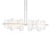 Hubbardton Forge Vitre 1 - Light Kitchen Island Linear LED Pendant Metal in Gray | 15.6 H x 51.9 W x 5.3 D in | Wayfair 139661-LED-SHRT-82-YR0708