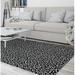 Black/White 48 x 0.08 in Area Rug - Everly Quinn Ghille Charcoal/White Rug Polyester | 48 W x 0.08 D in | Wayfair 63116FF71EF74A66AC231C2681E761F0