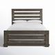 Birch Lane™ Idria Solid Wood Low Profile Standard Bed Wood in Gray | 58 H x 67 W x 88 D in | Wayfair B70DA5CD15F24665ABB794F7226904BB