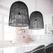 Bayou Breeze Caines 1 - Light Single Bell Pendant Metal in Black | 25 H x 23 W x 23 D in | Wayfair 479BC8BF49A740129676E330973EA545