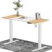 Latitude Run® Huckell Height Adjustable Standing Desk Wood/Metal in Brown | 48 W x 24 D in | Wayfair 49452912EAAD4B03BB24DF482021BD55