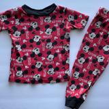 Disney Pajamas | *3/$25* 2t Disney Mickey Mouse Pajamas | Color: Black/Red | Size: 2tb