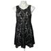 Free People Dresses | Free People Black Sheer Lace Dress S/M | Color: Black | Size: S