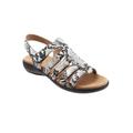 Women's Tiki Sandals by Trotters in Black White (Size 7 M)