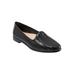 Wide Width Women's Liz Iii Flats by Trotters in Black (Size 10 W)