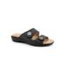 Extra Wide Width Women's Ruthie Sandals by Trotters in Black (Size 6 1/2 WW)