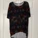 Lularoe Tops | Lularoe Irma Fireworks Xxs | Color: Black/Red | Size: Xxs