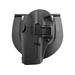 BlackHawk Sportster SERPA CMG Paddle Holster Glock 31/Glock 17/Glock 22 Right Hand Matte Gunmetal Gray 413500BK-R