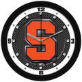 Syracuse Orange 11.5'' Suntime Premium Glass Face Carbon Fiber Wall Clock