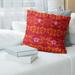 Tampa Bay Throwback Football Baroque Pattern Accent Pillow-Cotton Twill