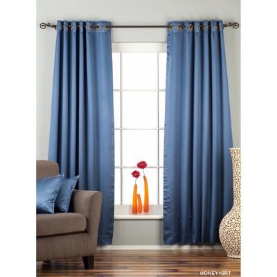 Blue Ring / Grommet Top blackout Curtain / Drape / Panel - Piece