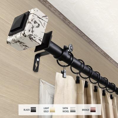 InStyleDesign Elena 1 inch Diameter Adjustable Curtain Rod