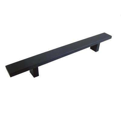 Contemporary 12" Rectangular Design Matte Black Finish Cabinet Bar Pull Handle (Case of 15)