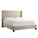 Marion Nailhead Wingback Tufted Upholstered Platform Bed by iNSPIRE Q Bold