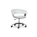 Ivana White Swivel Desk Chair