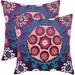 SAFAVIEH Vanessa 22-inch Purple Decorative Pillows (Set of 2)