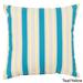 Thin Stripes Outdoor Safe Decorative Throw Pillow