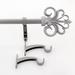 Deco Essential3/4 Inch Adjustable Curtain Rod for Windows & Doors Curtains with Decorative Finials & Brackets Set