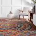 Brooklyn Rug Co Ardelle Colorful Swirl Shag Area Rug