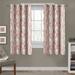 ATI Home Branches Linen Blend Grommet Top Curtain Panel Pair