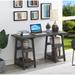 Convenience Concepts Designs2Go Double Trestle Desk with Shelves