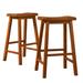 Salvador Saddle 29-inch Counter Height Backless Stools (Set of 2) by iNSPIRE Q Bold