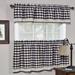 Classic Navy Cotton-blend Buffalo Check Kitchen Curtain Set or Separates