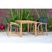 Cabos Rectangular 5-Piece Patio Dining Set with Teak Finish by Amazona