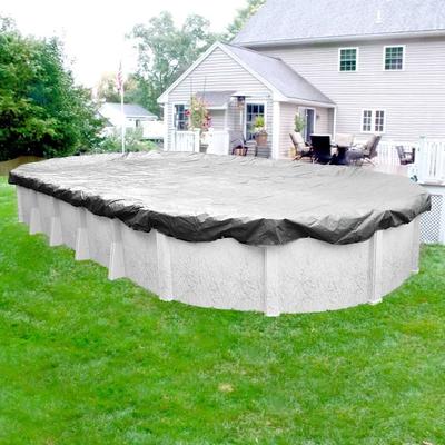 Robelle Dura-Guard Silver Winter Cover for Oval Above-Ground Swimming Pools