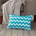 Chevron Cotton Canvas 22-inch Pillow