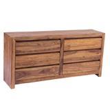 Wanderloot Urban Contemporary Sheesham Wood 6-drawer Dresser
