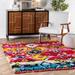 Brooklyn Rug Co Boho Multi Contemporary Radiance Kids Abstract Diamonds Shag Rug