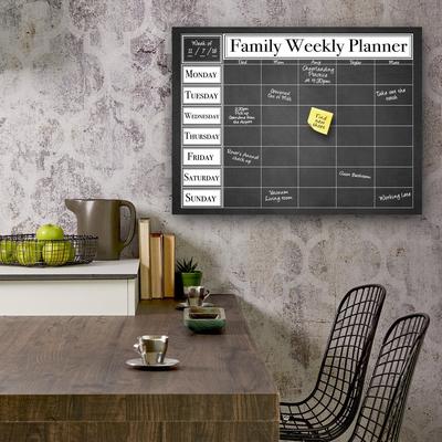 Dry Erase 'Family Weekly' Calendar on ArtPlexi