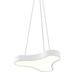 Sonneman Lighting Corso Rhythm LED Textured White Pendant, Optical Acrylic Diffuser