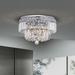 Silver Orchid Taylor Chrome Two Tier Crystals Flush Mount