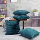 Serenta SuperMink Solid Color Throw Pillow Shell Cushion Cover Set