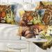 Designart 'Mighty Tiger with Mystic Face' Animal Throw Pillow