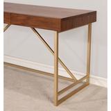Vaiz Modern 60-inch Metal 3-Drawer Computer Desk with Drawers by Furniture of America